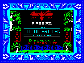 Willow Pattern title screen for ZX Spectrum